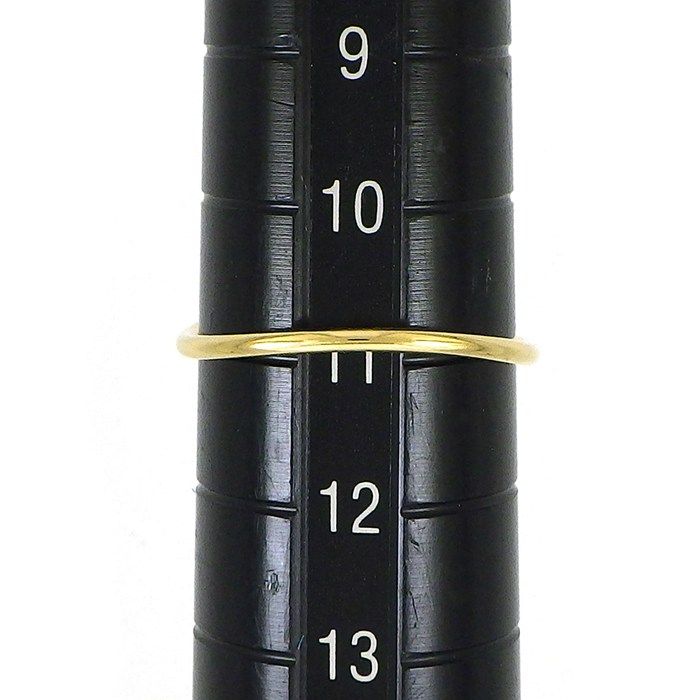 Tiffany & Co Ring Wave Single Row Point Diamond 18k Yellow Gold — view 5