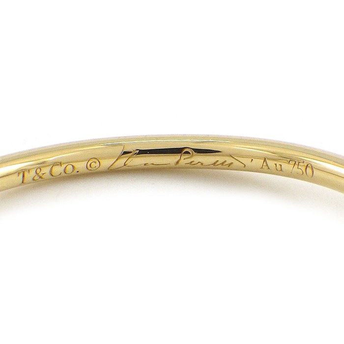 Tiffany & Co Ring Wave Single Row Point Diamond 18k Yellow Gold — view 3