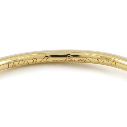 Tiffany & Co Ring Wave Single Row Point Diamond 18k Yellow Gold — view 3