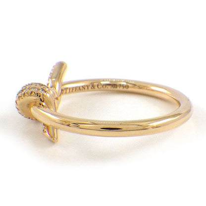 Tiffany & Co Ring Knot Diamond Total 18k Pink Gold — view 2