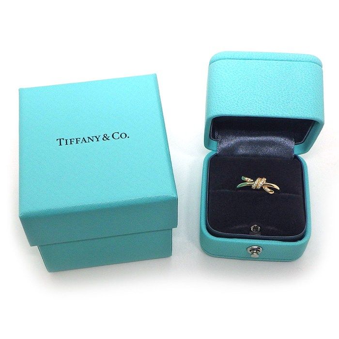 Tiffany & Co Ring Knot Diamond Total 18k Pink Gold — view 5