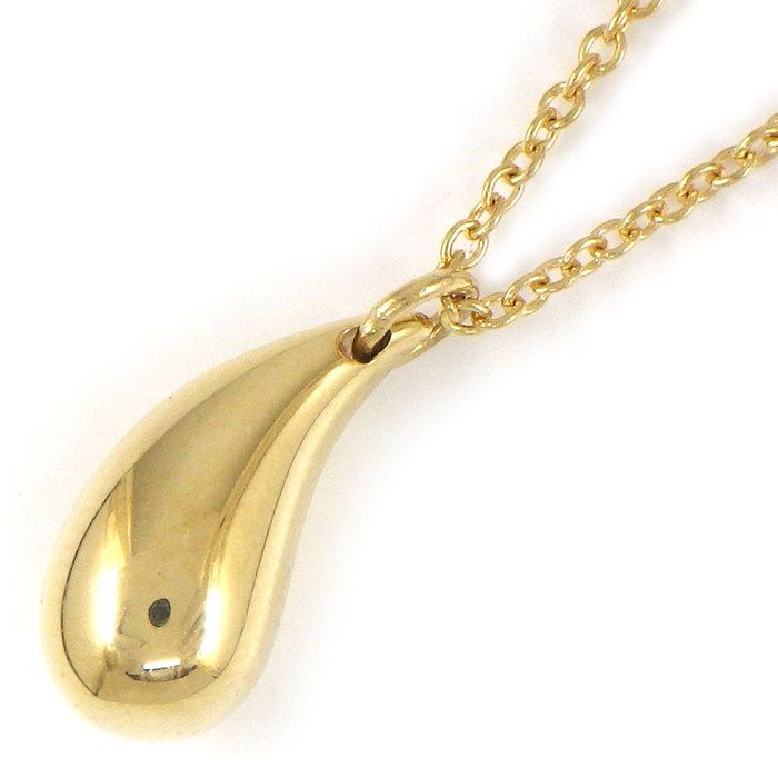 Tiffany & Co Necklace Teardrop 18k Yellow Gold