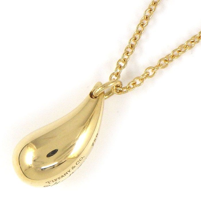 Tiffany & Co Necklace Teardrop 18k Yellow Gold — view 2