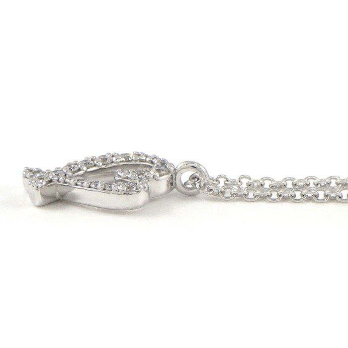 Tiffany & Co Necklace Loving Heart Diamond 18k White Gold — view 3