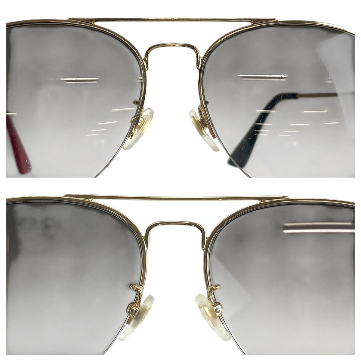 Gucci Gold Gray Metal 007 56 Sunglasses Eyewear — view 6
