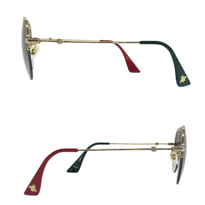 Gucci Gold Gray Metal 007 56 Sunglasses Eyewear — view 5