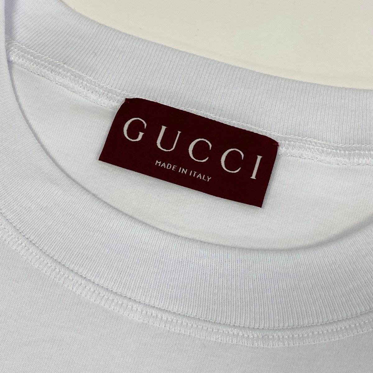 Gucci Sherry Line Front Logo T-Shirt Short Sleeve Top S White — view 7