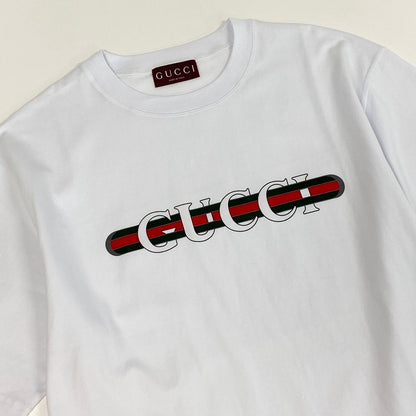 Gucci Sherry Line Front Logo T-Shirt Short Sleeve Top S White — view 3