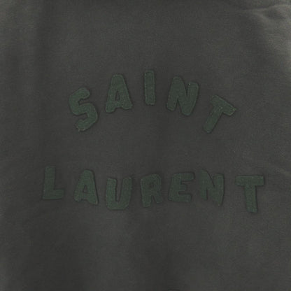 Saint Laurent Paris Logo Hoodie Sweatshirt Brushed Lining Navy XS — view 4