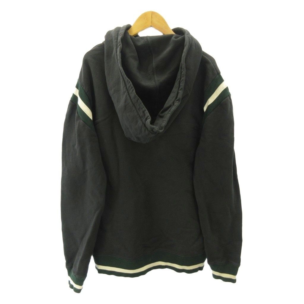 Saint Laurent Paris Logo Hoodie Sweatshirt Brushed Lining Navy XS — view 2