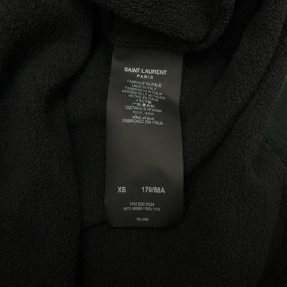 Saint Laurent Paris Logo Hoodie Sweatshirt Brushed Lining Navy XS — view 9