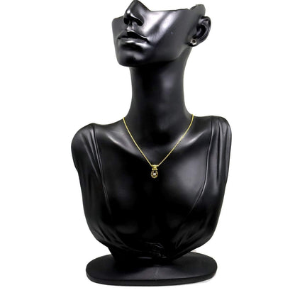 Celine Macadam Diamond Necklace 42 cm 18k YG Yellow Gold — view 8