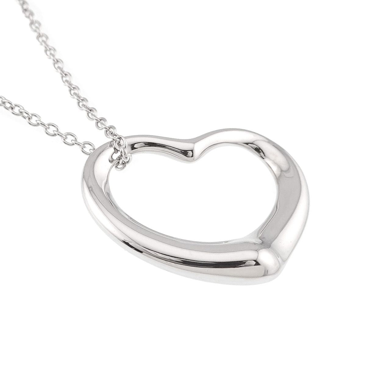 Tiffany & Co Open Heart Necklace 27 45 cm 925 Sterling Silver — view 3