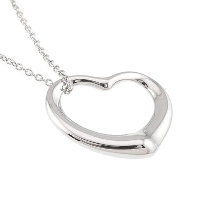 Tiffany & Co Open Heart Necklace 27 45 cm 925 Sterling Silver — view 3