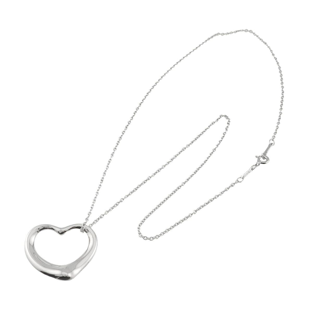 Tiffany & Co Open Heart Necklace 27 45 cm 925 Sterling Silver — view 2