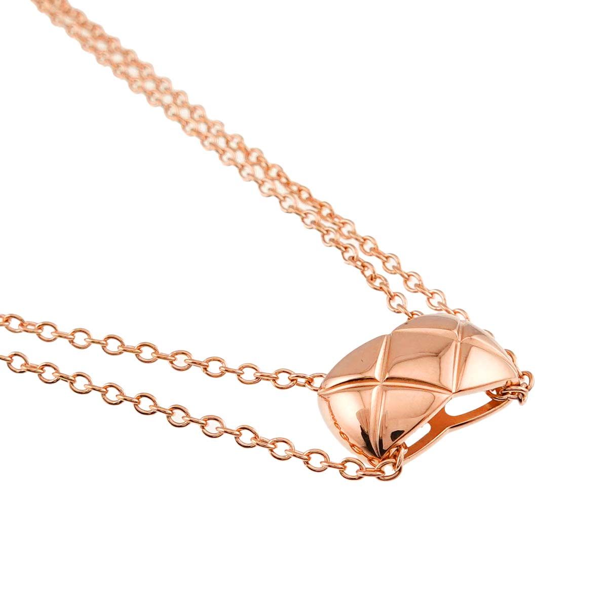 Chanel Coco Crush Necklace 40 cm 18k PG Pink Gold 750 Certificate — view 3