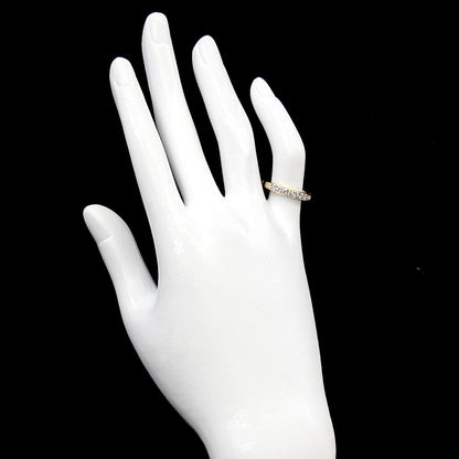 Tiffany & Co Ring Half Diamond 18k YG Yellow Gold 750 — view 7