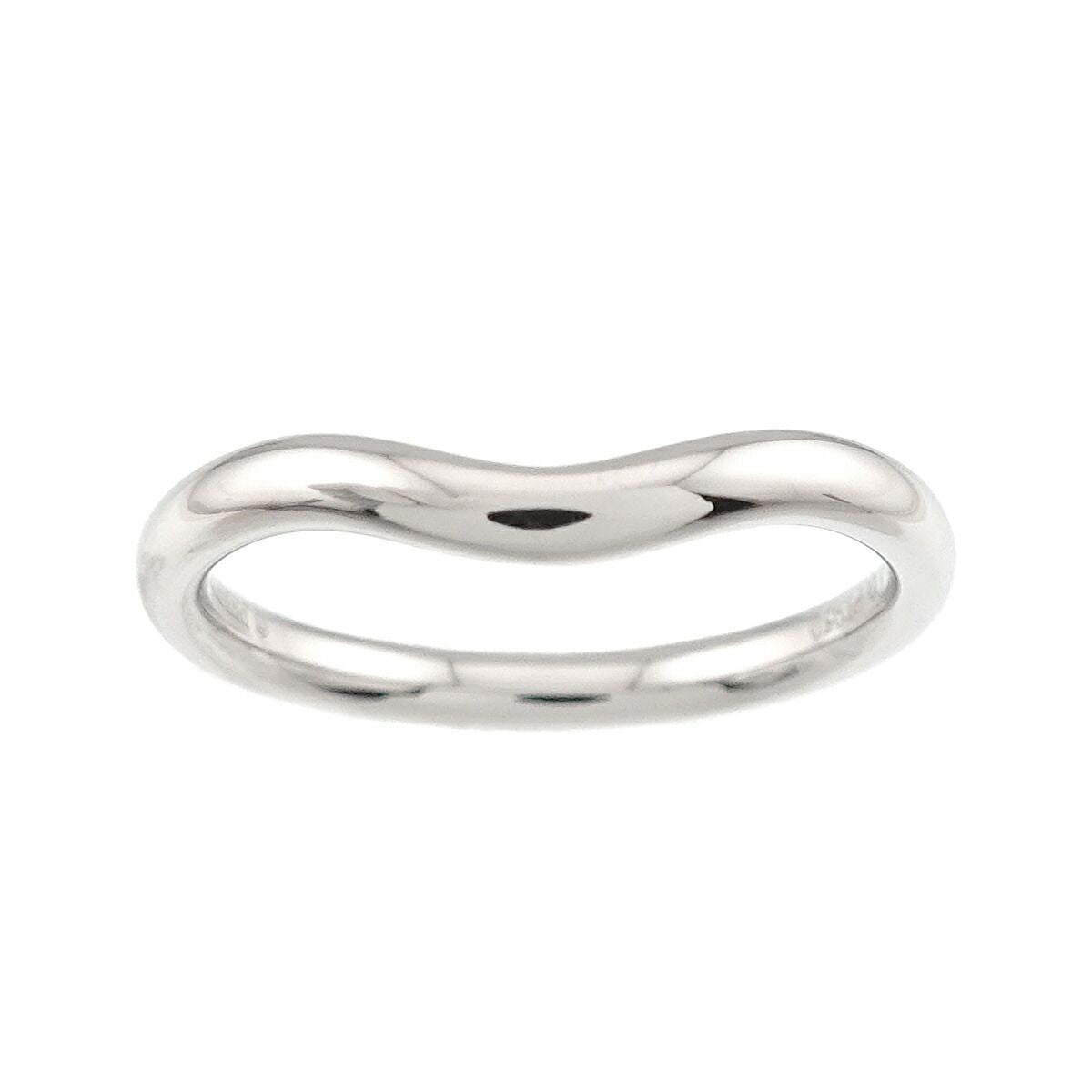 Tiffany & Co Curved Band Ring Pt Platinum — view 2