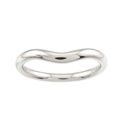 Tiffany & Co Curved Band Ring Pt Platinum — view 2