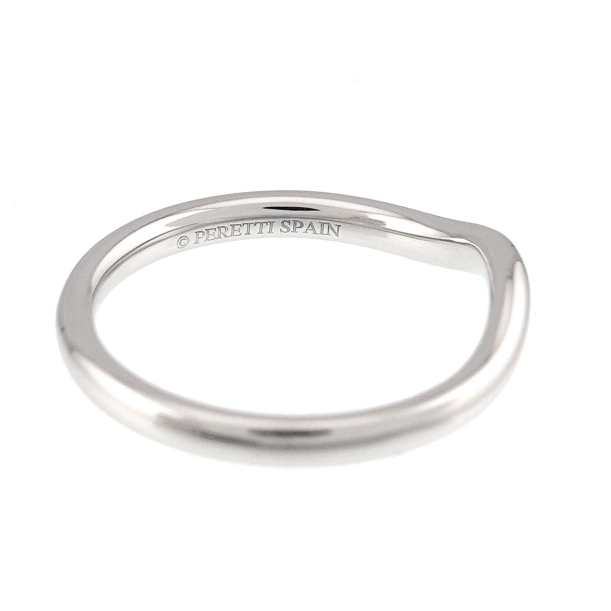 Tiffany & Co Curved Band Ring Pt Platinum — view 4