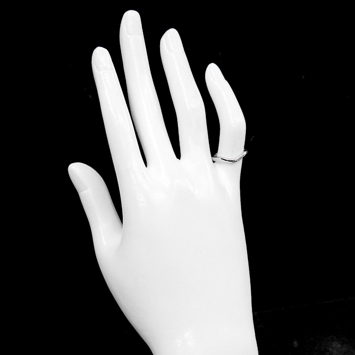 Tiffany & Co Curved Band Ring Pt Platinum — view 7