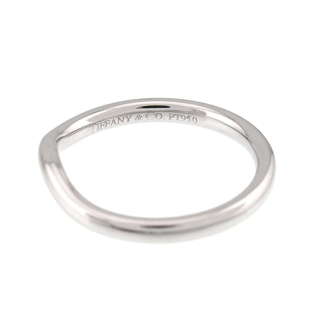 Tiffany & Co Curved Band Ring Pt Platinum — view 3