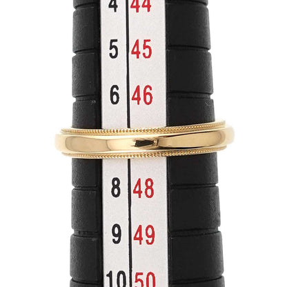 Tiffany & Co Milgrain Band Ring 18k YG Yellow Gold 750 Together — view 5