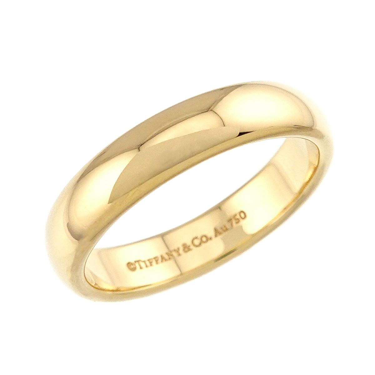 Tiffany & Co Forever Band Ring 18k YG Yellow Gold 750 — view 4