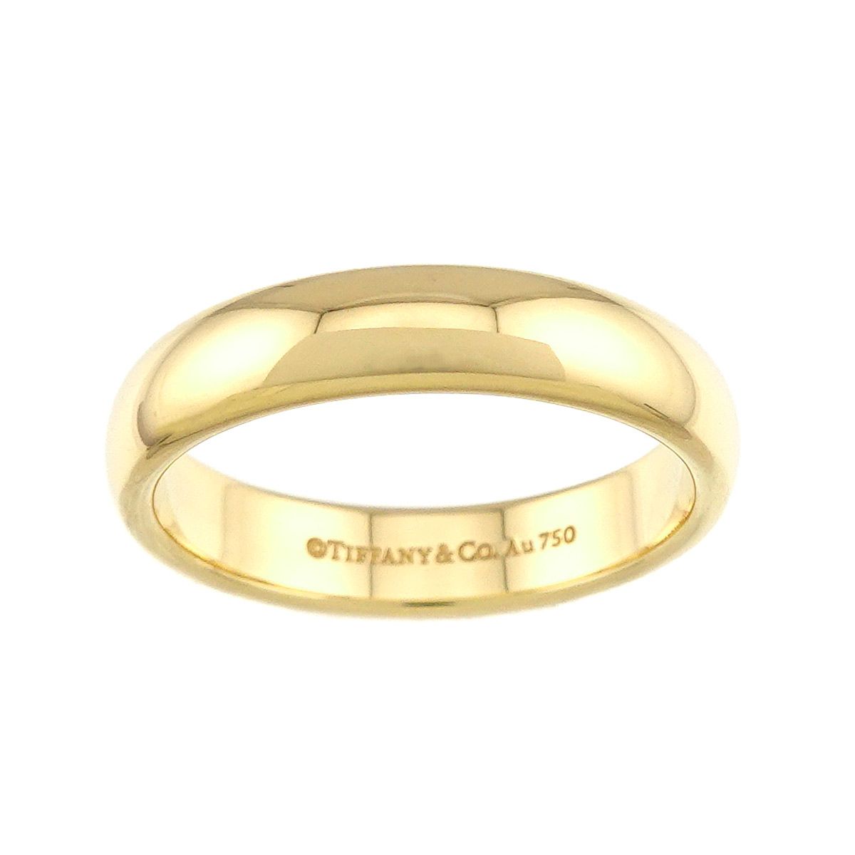 Tiffany & Co Forever Band Ring 18k YG Yellow Gold 750 — view 2