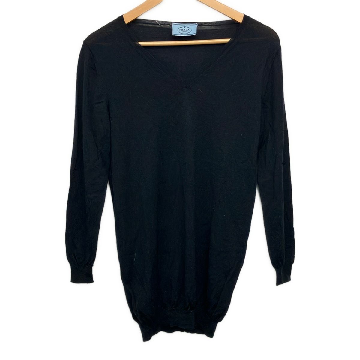 Prada Long Sleeve Sweater 38 S Black