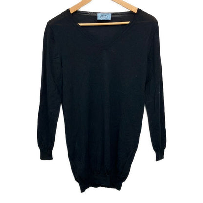 Prada Long Sleeve Sweater 38 S Black
