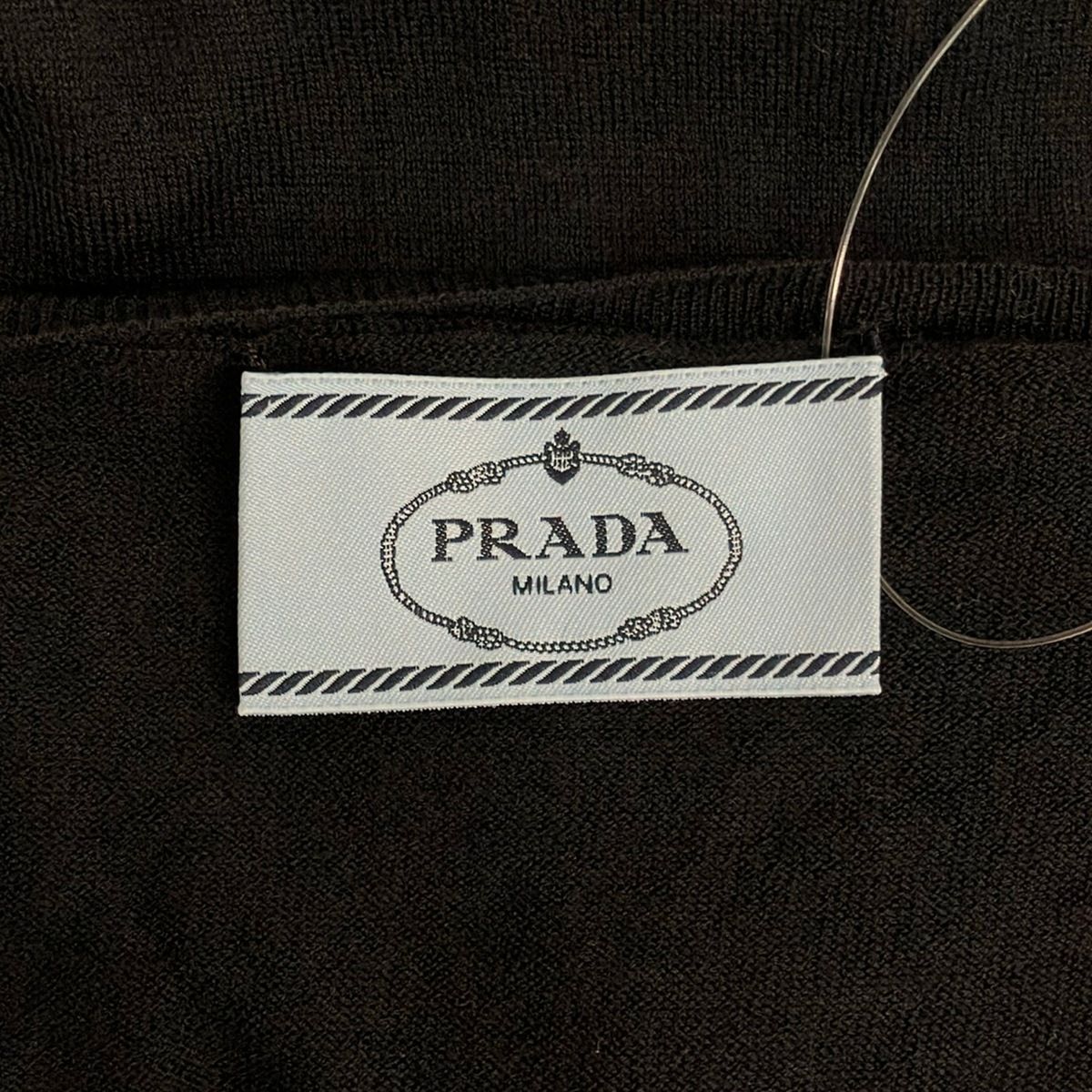 Prada Long Sleeve Sweater 38 S Black — view 3