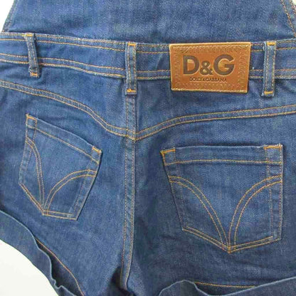 Dolce & Gabbana Denim All in One Shorts 24 Indigo Short Length Floral Pattern — view 6