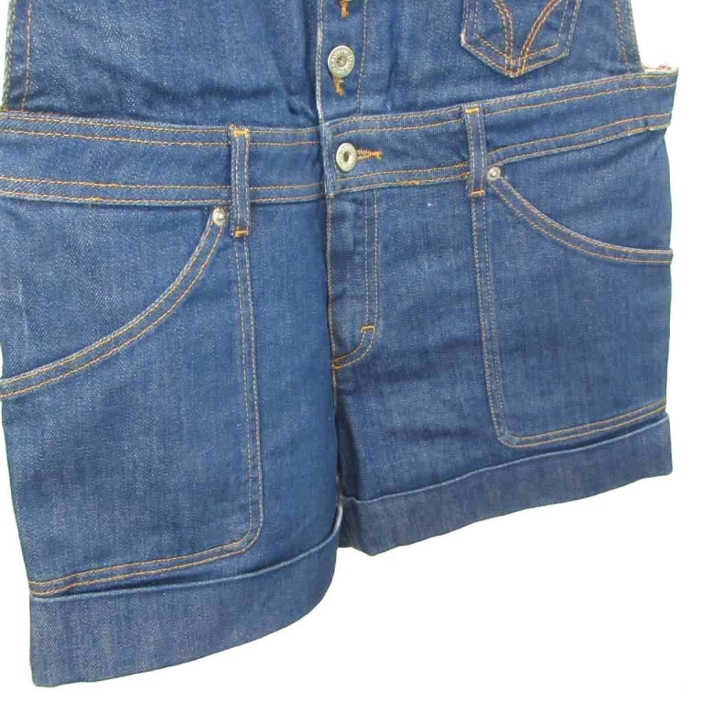 Dolce & Gabbana Denim All in One Shorts 24 Indigo Short Length Floral Pattern — view 5