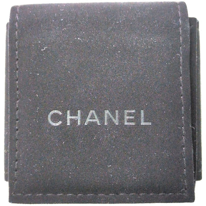 Chanel Logo Motif Rhinestone Setting Costume Earrings Charm Alloy Gold — view 5
