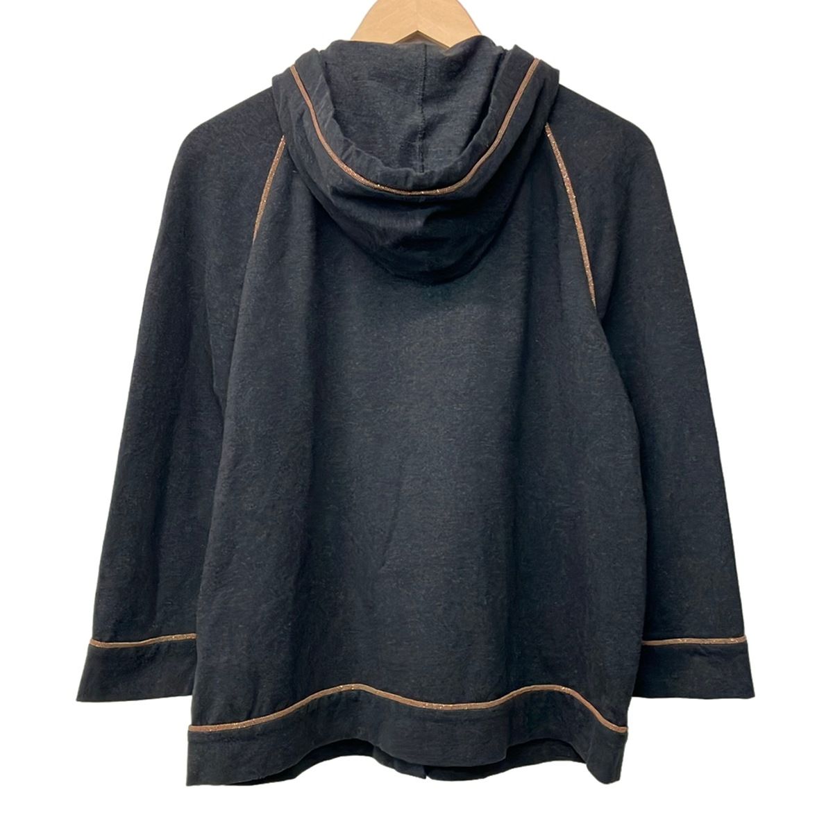 Brunello Cucinelli Hoodie XXL XL Dark Gray Long Sleeve Chain — view 2