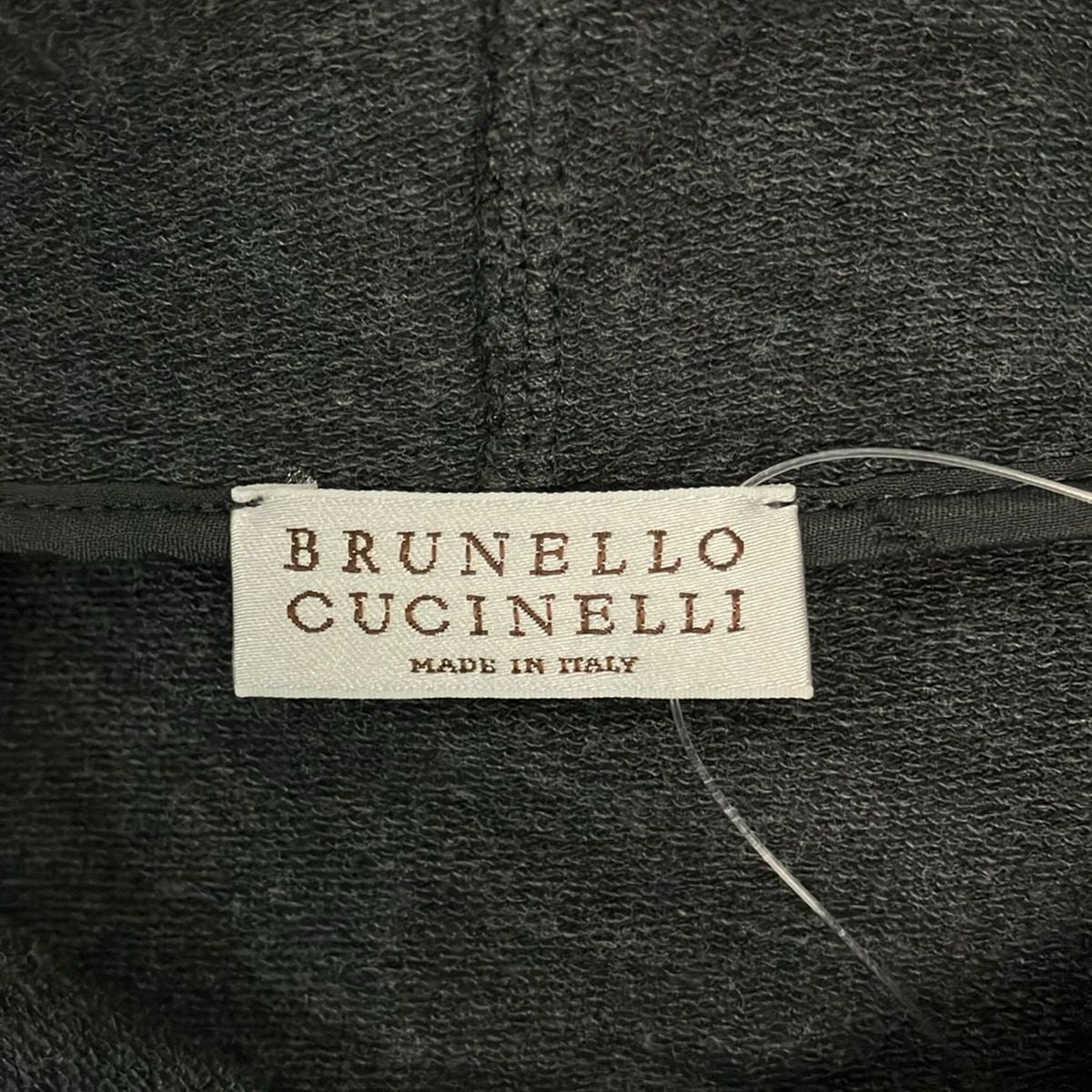 Brunello Cucinelli Hoodie XXL XL Dark Gray Long Sleeve Chain — view 3