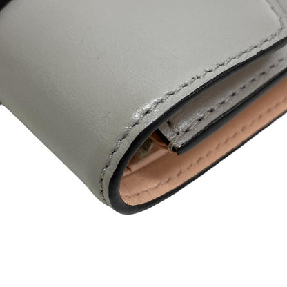 Louis Vuitton Portefeuille Pont Neuf Leather Trifold Wallet Gray — view 4