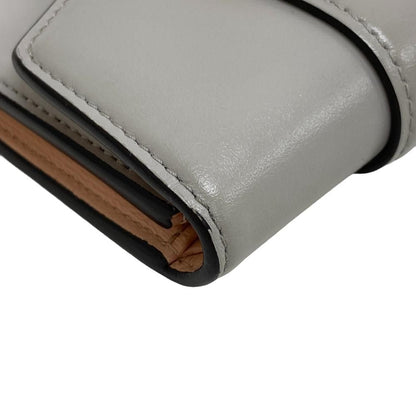Louis Vuitton Portefeuille Pont Neuf Leather Trifold Wallet Gray — view 3