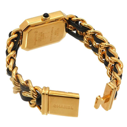 Chanel Premiere S Vintage Watch Black Gold Quartz — view 4