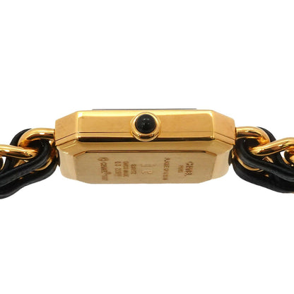 Chanel Premiere S Vintage Watch Black Gold Quartz — view 5