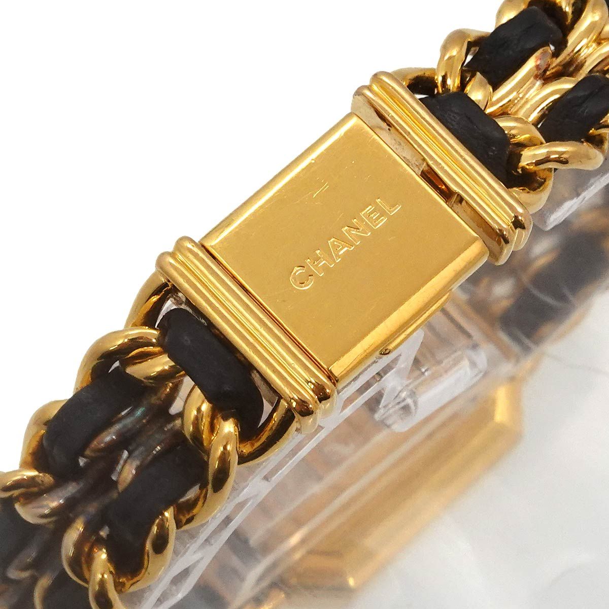 Chanel Premiere L Vintage Watch Black Gold — view 6