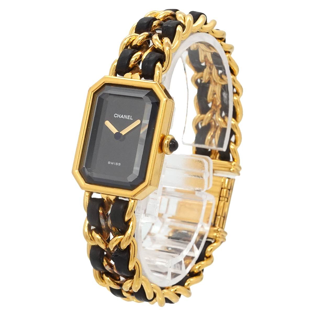 Chanel Premiere L Vintage Watch Black Gold — view 2