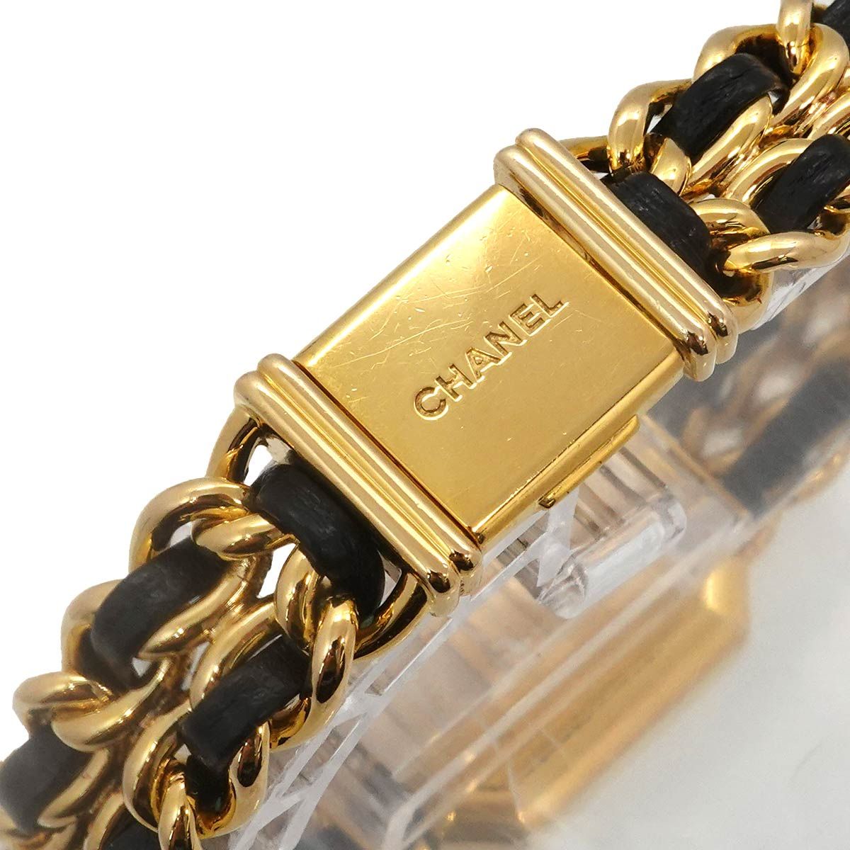Chanel Premiere L Vintage Watch Black Gold — view 6