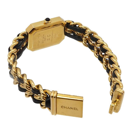 Chanel Premiere L Vintage Watch Black Gold — view 4