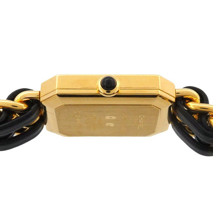 Chanel Premiere S Vintage Watch Black Gold Quartz — view 5