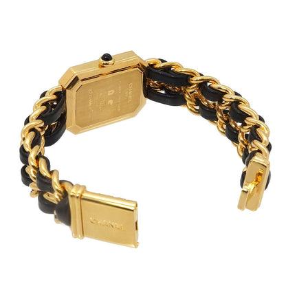 Chanel Premiere S Vintage Watch Black Gold Quartz — view 4