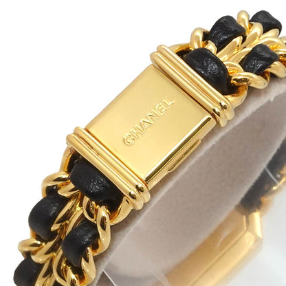 Chanel Premiere S Vintage Watch Black Gold Quartz — view 6