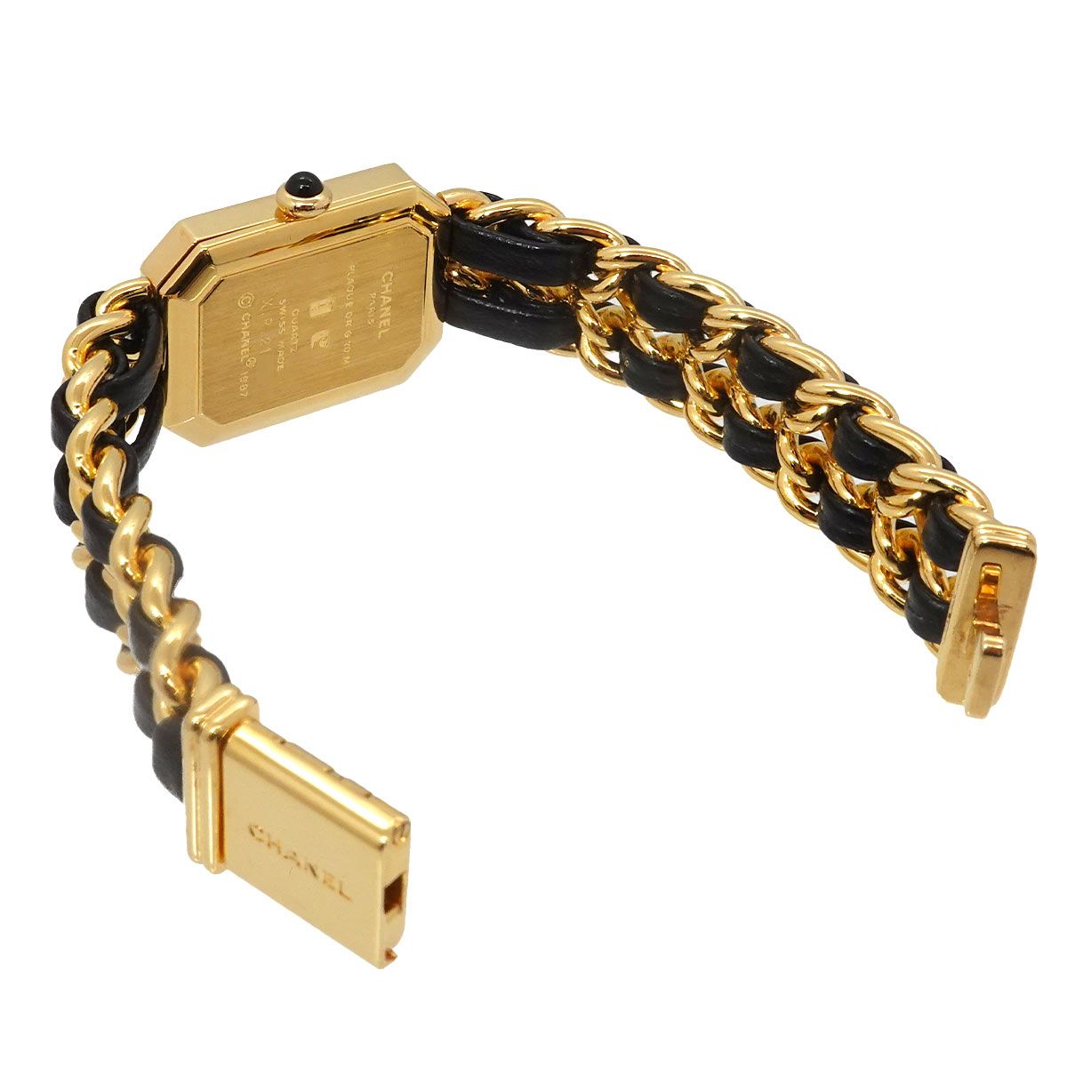 Chanel Premiere S Vintage Watch Black Gold Quartz — view 4