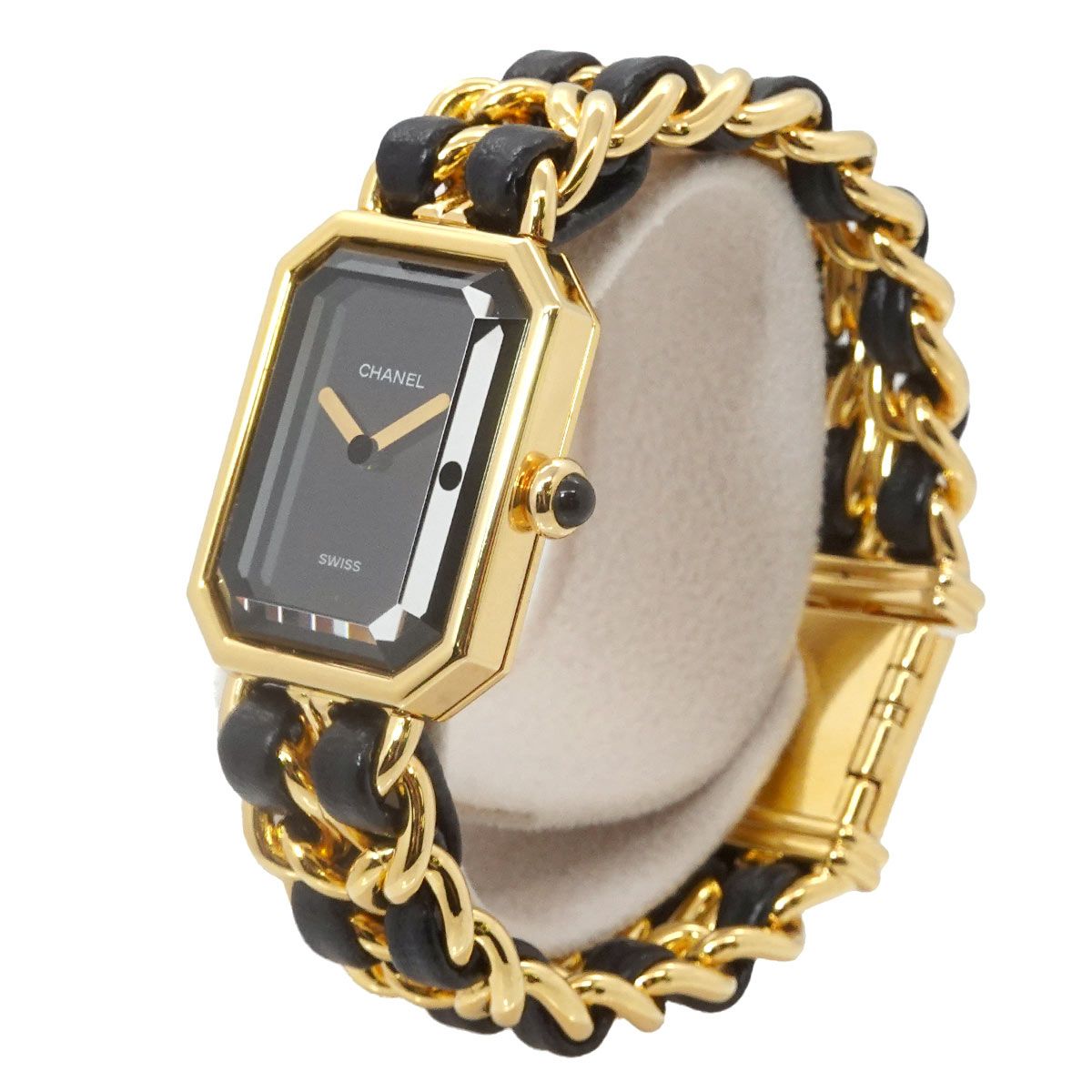 Chanel Premiere S Vintage Watch Black Gold Quartz — view 2